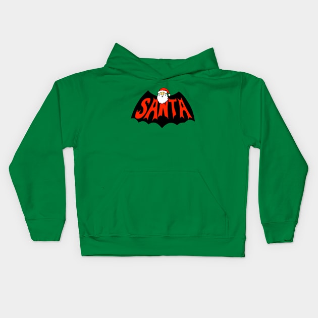 Santa Man Kids Hoodie by zombill